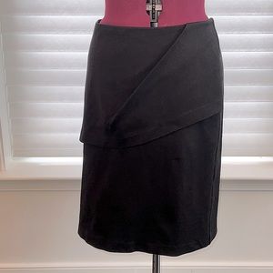 Cabi black draped skirt